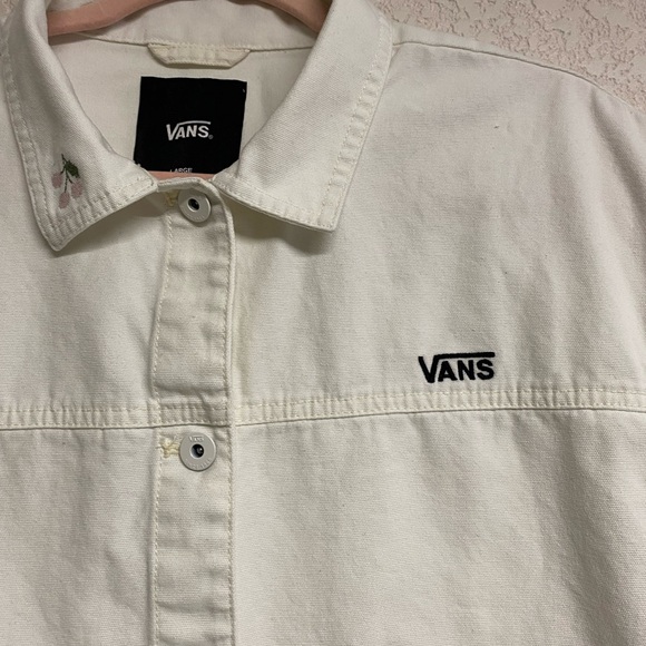Vans Women's Off-White Denim Embroidery Jacket - Picture 4 of 11